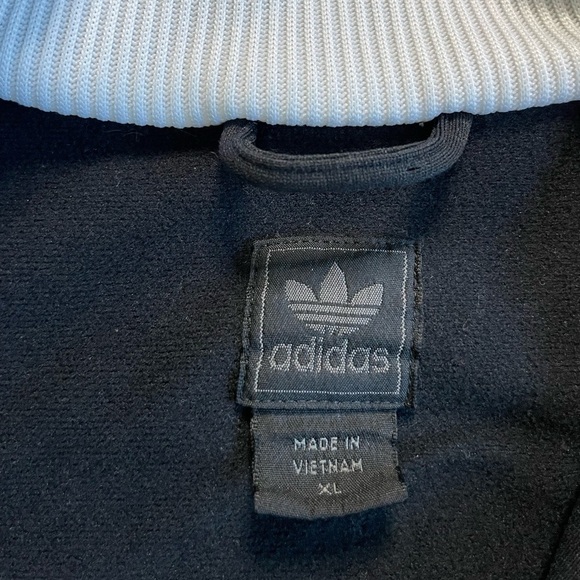 Adidas Girls Black & White Zip Up Sweatshirt/Lightweight Jacket, size XL - Picture 5 of 10